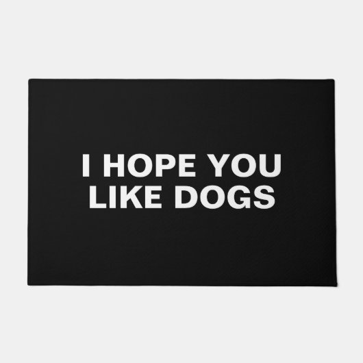Ik hoop dat je van Honden houdt Deurmat (Voorkant)