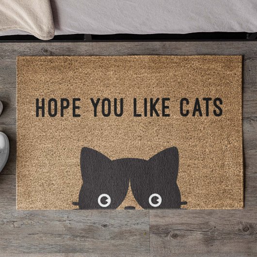 Ik hoop dat je van katten houdt deurmat