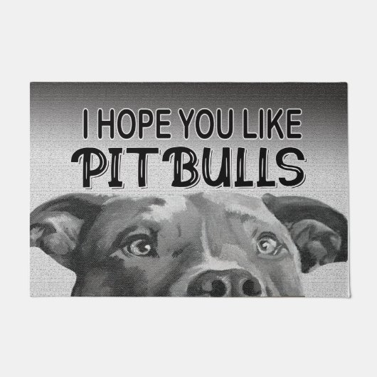Ik hoop dat je van pitbulls mat houdt, perfecte ho (Voorkant)