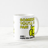 Ik hoop dat je ver komt Funny Mok (Voorkant rechts)