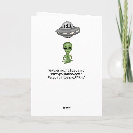 Ik hoop dat je verjaardag buiten deze wereld is! A Kaart (Achterkant)