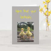 IK HOOP DAT JE VERJAARDAG GEWOON ***DUCKY*** IS KAART (Gele Bloem)