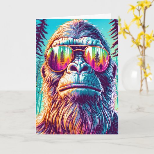 Ik hoop dat je verjaardag legendarisch is | Bigfoo Kaart (Gele Bloem)