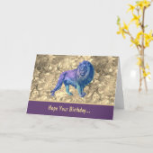 Ik hoop dat je verjaardag net zo is als een Paarse Kaart (Gele Bloem)