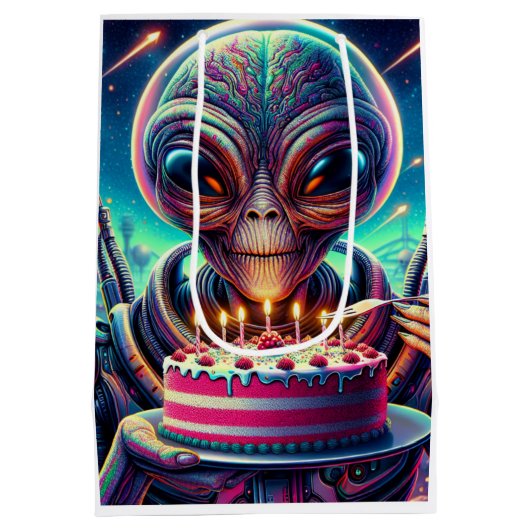 Ik hoop dat je verjaardag uit deze wereld is | Vre Medium Cadeauzakje (Achterkant)