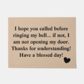 Ik hoop dat je voor Sarcastic Hilarious belde Deurmat (Voorkant)