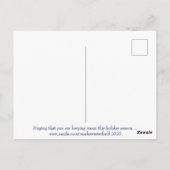 Ik hoop dat je warm blijft ... briefkaart (Achterkant)