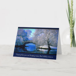 Ik hoop dat je warm blijft ... feestdagen kaart