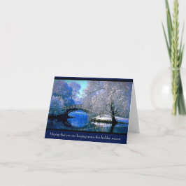 Ik hoop dat je warm blijft ... notitiekaartje