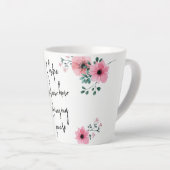 Ik hoop dat je Waterverf Floral Friendship kent Latte Mok (Rechterhoek)