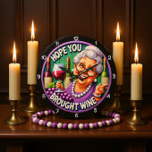 Ik hoop dat je wijn hebt meegenomen grote klok