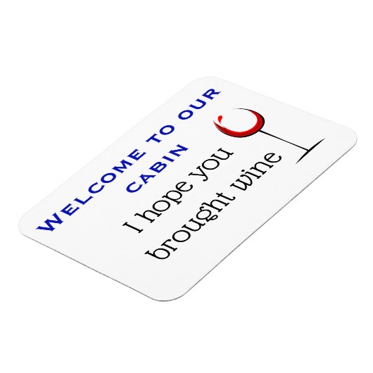 Ik hoop dat je Wine Stateroom Funny Cruise Deur he Magneet (Linkerzijde)