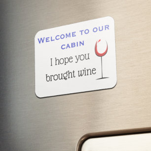 Ik hoop dat je Wine Stateroom Funny Cruise Deur he Magneet