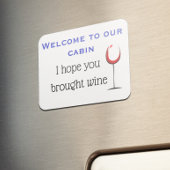 Ik hoop dat je Wine Stateroom Funny Cruise Deur he Magneet