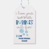 Ik hoop dat je zomer bubbels met plezier cadeaulabel (Voorkant)
