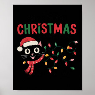 Ik hoop dat jullie kerst mauw en vrolijk is poster