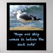 "Ik hoop dat ons schip binnenkomt..." Poster (Voorkant)