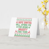 Ik hoop dat Sinterklaas me een pak voor mijn broek Kaart (Gele Bloem)