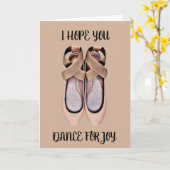 IK HOOP DAT U DE BIRTHDAGKAART (BALLETSLIPPERS) DA KAART (Gele Bloem)