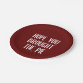 Ik hoop dat u de Borden van het pasteipapier hebt  Papieren Bordje (Gekanteld)