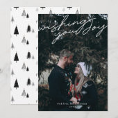 Ik hoop dat u een moderne, minimalistische foto va feestdagenkaart (Voorkant / Achterkant)