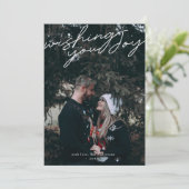 Ik hoop dat u een moderne, minimalistische foto va feestdagenkaart (Staand voorkant)