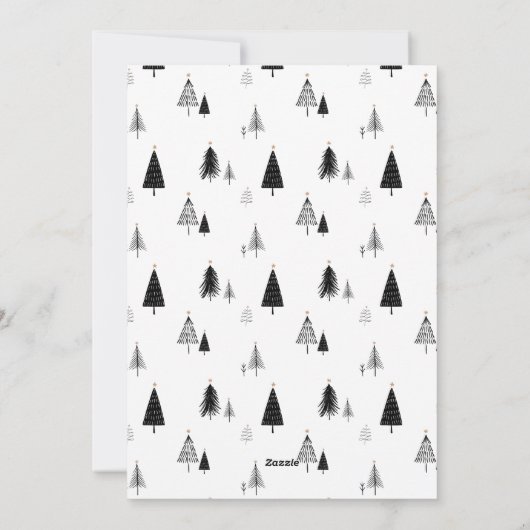 Ik hoop dat u een moderne, minimalistische foto va feestdagenkaart (Achterkant)