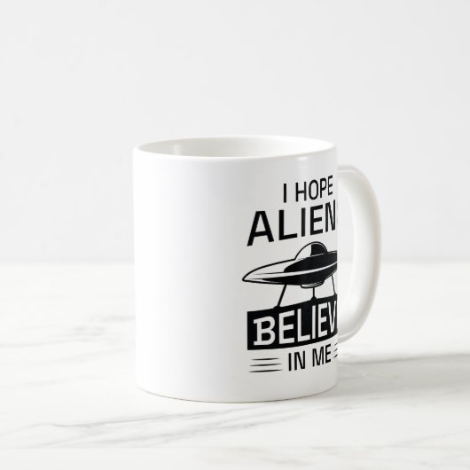 Ik hoop dat vreemdelingen in mij geloven koffiemok (Voorkant rechts)
