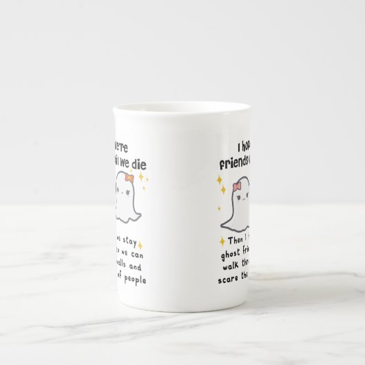 Ik hoop dat we vrienden zijn tot we sterven Best F Porselein Kop (Voorkant)