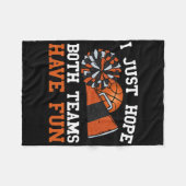 Ik hoop gewoon dat beide teams plezier hebben Bask Fleece Deken (Voorkant (Horizontaal))