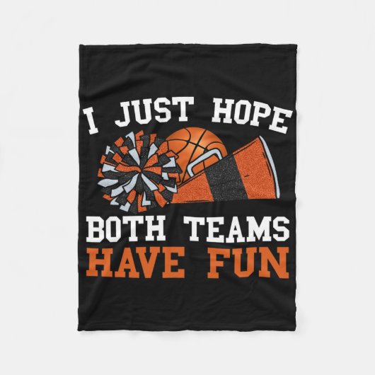 Ik hoop gewoon dat beide teams plezier hebben Bask Fleece Deken (Voorkant)
