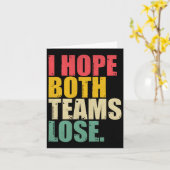 Ik hoop gewoon dat beide teams verliezen Leuk Amer Kaart (Gele Bloem)
