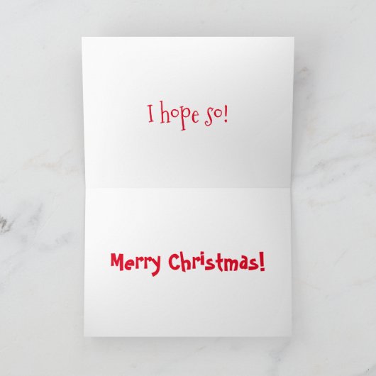 Ik hoop het! feestdagen kaart (Binnen)