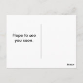 Ik hoop je snel te zien: Eye Chart Briefkaart (Achterkant)