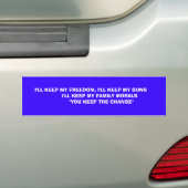 IK HOOP MIJN VRIJHEID, IK HOOP M... BUMPERSTICKER (Op auto)