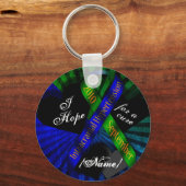 Ik hoop op een echte Sleutelhanger met lint (Voorkant)