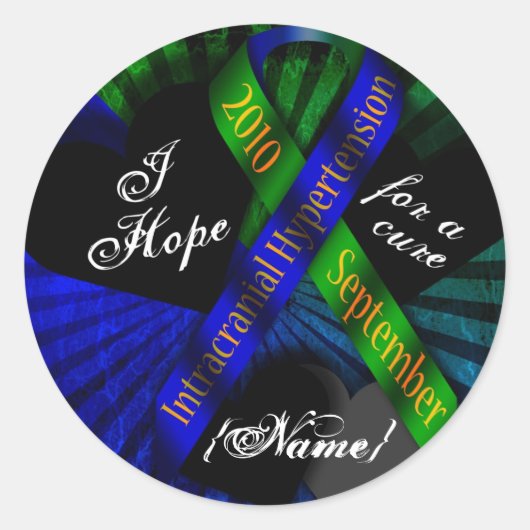 Ik hoop op een geneesmiddel lint Stickers (Voorkant)