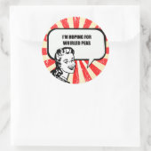 IK HOOP OP KRULERWTEN RONDE STICKER (Tas)