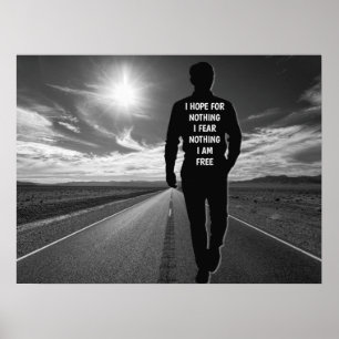 Ik hoop op niets motivatie citaten poster