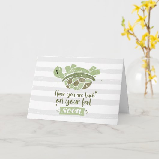 Ik hoop snel dat je weer in de voeten bent kaart (Gele Bloem)