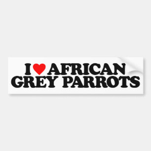 IK HOOP VAN AFRIKAANSE GRAY-ONDERDELEN BUMPERSTICKER