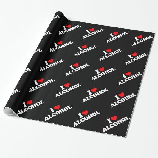 IK HOOP VAN ALCOHOL CADEAUPAPIER (Uitgerold)