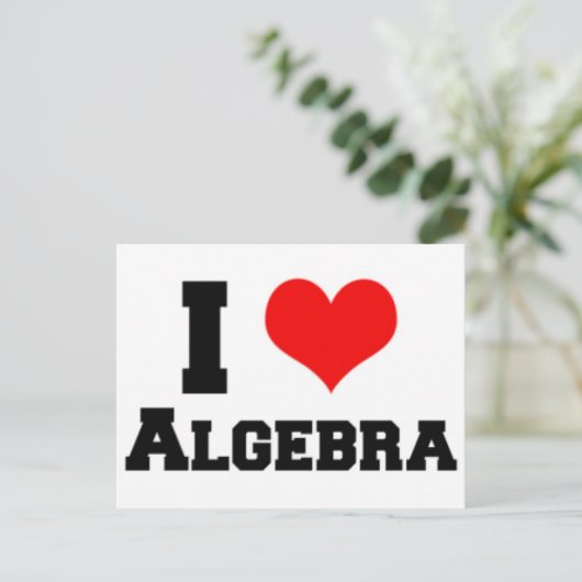 IK HOOP VAN ALGEBRA BRIEFKAART (Staand voorkant)