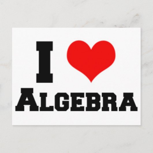 IK HOOP VAN ALGEBRA BRIEFKAART (Voorkant)