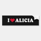 IK HOOP VAN ALICIA BUMPERSTICKER (Voorkant)