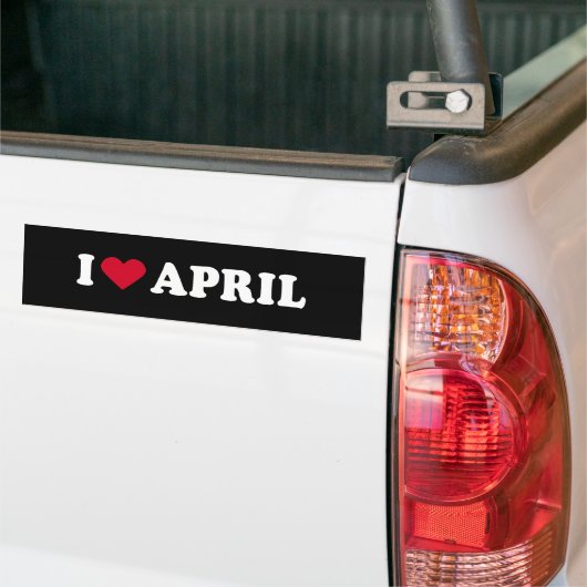 IK HOOP VAN APRIL BUMPERSTICKER (Op Truck)