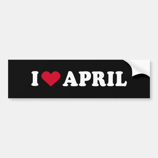 IK HOOP VAN APRIL BUMPERSTICKER (Voorkant)