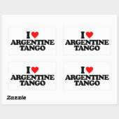 IK HOOP VAN ARGENTINE TANGO RECHTHOEKIGE STICKER (Vel)
