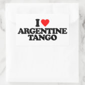 IK HOOP VAN ARGENTINE TANGO RECHTHOEKIGE STICKER (Tas)