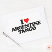 IK HOOP VAN ARGENTINE TANGO RECHTHOEKIGE STICKER (Envelop)